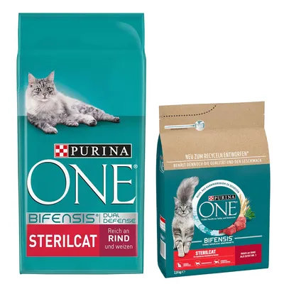 9,75 kg PURINA ONE + 2,8 kg ingyen - Sterilcat marha