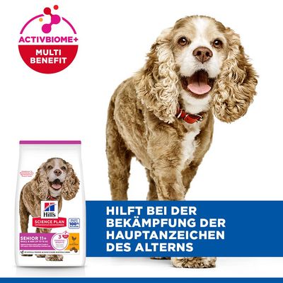 Hill's Science Plan Senior 11+ Small & Mini mit Huhn - 2 x 1,5 kg