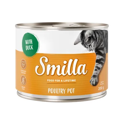 Smilla Poultry Pot med and, indeholder taurin, kornfri, Made in Germany, 200 g.