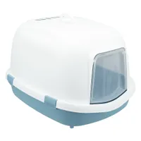 Arenero cubierto Trixie Primo XXL Top para gatos - Azul y blanco