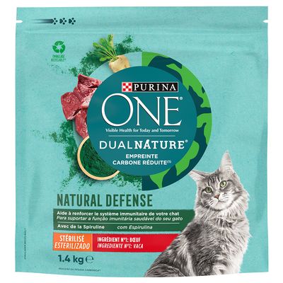 PURINA ONE Dual Nature Sterilized Rind mit Spirulina 1,4 kg