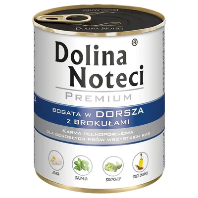Pachet economic Dolina Noteci Premium 24 x 800 g - Cod cu broccoli