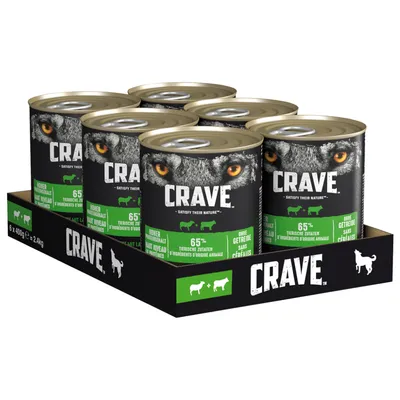 Crave Adult Hondenvoer 6 x 400 g - Lam en Rund