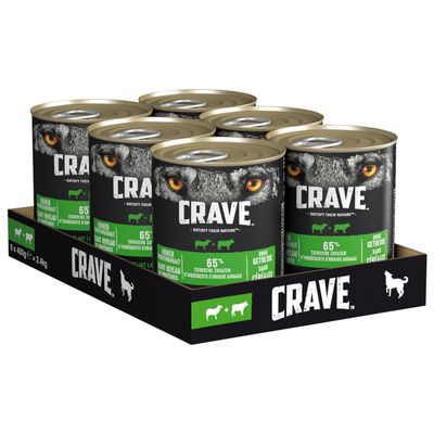 Crave Adult -koiranruoka 6 x 400 g lammas & nauta