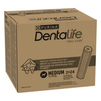 PURINA Dentalife, codzienna pielęgnacja zębów dla średnich psów - 48 sztuk (16 x 69 g)