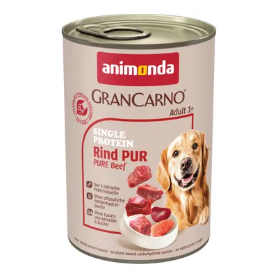 6 x 400 g animonda GranCarno Adult Single Protein Superfoods - Okse