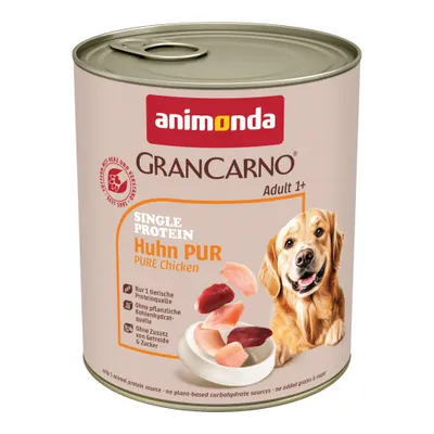 animonda GranCarno Adult Single Protein 6 x 800 g - Huhn Pur