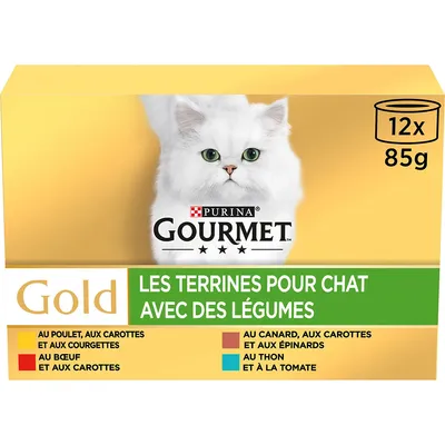 Megapack Gourmet Gold Terrine 24 x 85 g - mit Gemüse