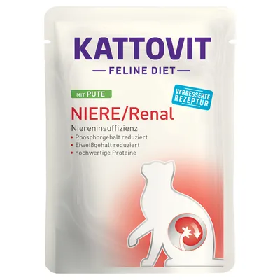 Kattovit Renal Pouches 24 x 85g - Turkey
