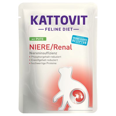 Kattovit Renal Pouches 24 x 85g Turkey