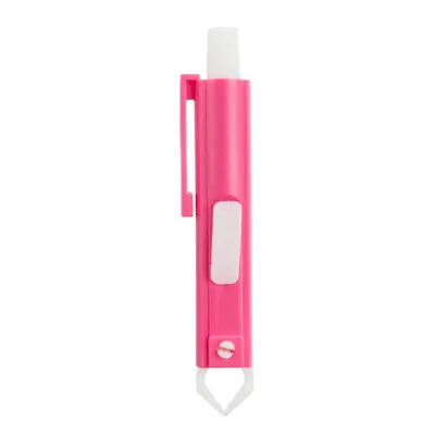 Ροζ αφαίρεση τσιμπουριών με λευκό συρόμενο και κλιπ, κατάλληλο για ασφαλή αφαίρεση τσιμπουριών. Ροζ αφαίρεση τσιμπουριών με λευκό συρόμενο και κλιπ, κατάλληλο για ασφαλή αφαίρεση τσιμπουριών.