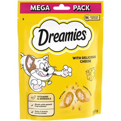 Dreamies Big Pack Cat Treats - Cheese - Multibuy: 6 x 200g