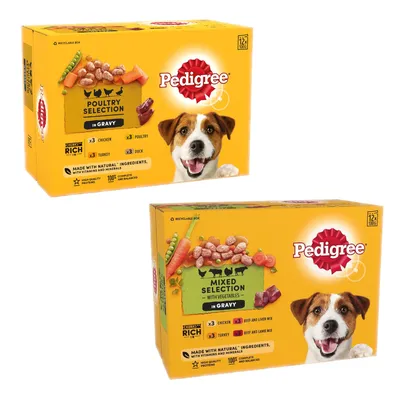 Pedigree Pouch in Gravy Multipack - Mixed Selection in Gravy (12 x 100g)