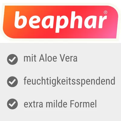 beaphar. mit Aloe Vera, feuchtigkeitsspendend, extra milde Formel (tysk text).
