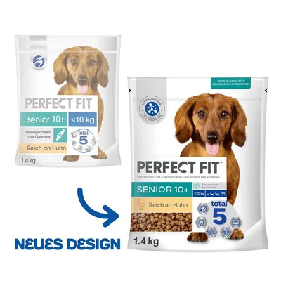 Perfect Fit Senior 10+ <10kg, ricco di pollo, 1,4kg. Nuovo design con 5 benefici per la salute totali e mobilità articolare. Senza coloranti artificiali aggiunti. Perfect Fit Senior 10+ <10kg, ricco di pollo, 1,4kg. Nuovo design con 5 benefici per la salute totali e mobilità articolare. Senza coloranti artificiali aggiunti.