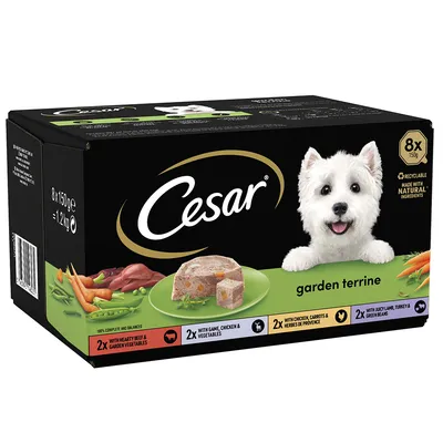 Cesar Garden-Terrine Trays Mixed Pack - 24 x 150g Cesar Garden-Terrine Trays Mixed Pack - 24 x 150g