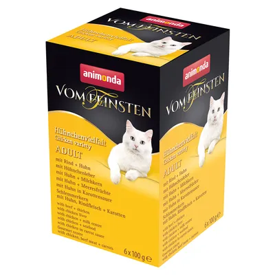  animonda vom Feinsten Adult vegyes csomag 6 x 100 g - Csirke válogatás (6 fajta)
