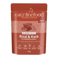 catz finefood 8 x 85 g - Hovězí & telecí