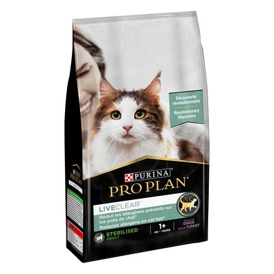 Pro Plan LiveClear Sterilised Adult, indyk 1,4 kg