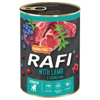 Rafi Junior pástétom 24 x 400 g - Bárány, fekete- & vörös áfonya