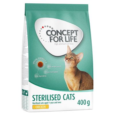 Concept for Life Sterilised Cats пиле 400 г