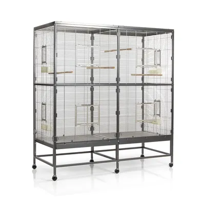 Volière d'intérieur Montana Paradiso 150 - L 150 x l 65 x H 161 cm (2 colis*)