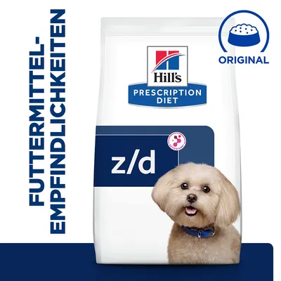 Hill's Prescription Diet z/d Original, Futter für Futtermittel-Empfindlichkeiten.