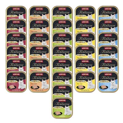 Μεικτό Πακέτο animonda vom Feinsten Adult 32 x 100 g Ποικιλία Mild Menu (5 ειδή)