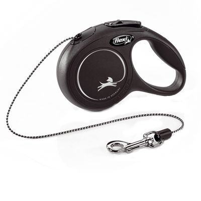 Katzenleine flexi Cat New Classic Seil-Leine schwarz