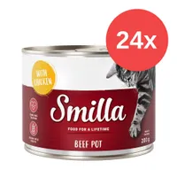 Sparpaket Smilla Rindtöpfchen 24 x 200 g - Mix (4 Sorten gemischt)