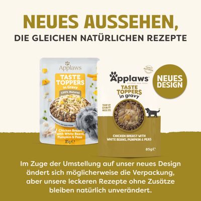 Sparpaket Applaws Taste Toppers in Sosse 24 x 85 g