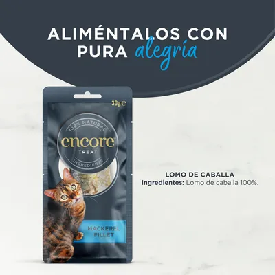 Encore Cat Filete de Caballa snack para gatos - 6 x 30 g