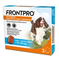 Frontpro Kauwtabletten voor Honden 10 - 25 kg - 3 tabletten voor honden