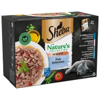 Sheba Nature's Collection Pouches 12 x 85g - Fish Collection in Gravy