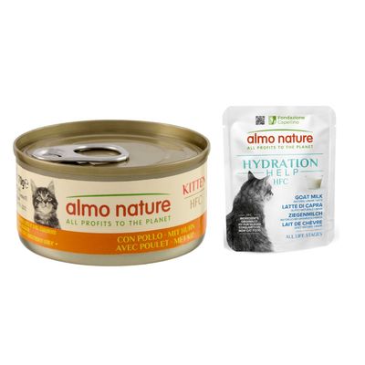 Almo Nature HFC Natural 6 x 70 g + Hydration Help 6 x 50 g : 40 % de remise !