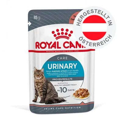 Royal Canin Urinary Care Katzenfutter, 85g Beutel, unterstützt gesunde Harnwege in 10 Tagen, hergestellt in Österreich.