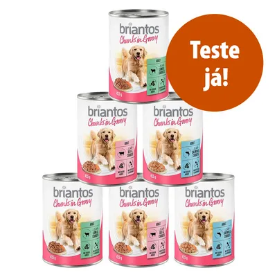 Briantos Chunks em molho - Pack de degustação - Pack económico: 24 x 415 g