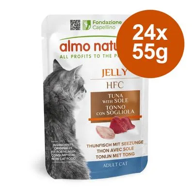 Voordeelverpakking Almo Nature HFC gelei 24 x 55 g - Makreel