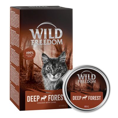 Wild Freedom Adult 6 x 85 g pour chat Deep Forest - gibier & poulet