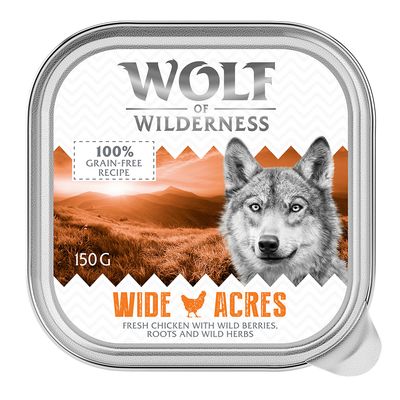 Wolf of Wilderness Adult Saver Pack 24 x 150g Wide Acres - Chicken