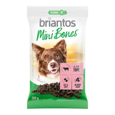 Briantos Mini Bones, 200g. Edzőfalat pacallal, puha és ízletes, hozzáadott cukor nélkül.