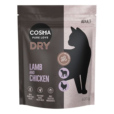 Cosma agneau, poulet pour chat 400 g