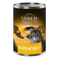 Wild Freedom Adult 6 x 400 g - brez žit - Golden Valley - Zajec & piščanec