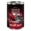 Wild Freedom Adult 6 x 400 g - senza cereali Umido per gatto High Valley (ex Farmlands) - Manzo & Pollo