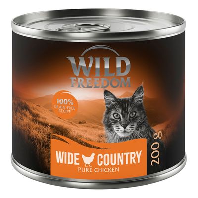 Wild Freedom comida húmeda para gatos 1 x 200 g - lata única Wide Country - Pollo puro