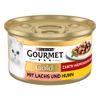 Gourmet Gold Fijne Hapjes in Saus Kattenvoer Voordeelpakket 24 x 85 g Zalm & Kip