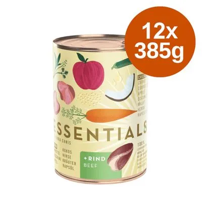 Ekonomipack Terra Canis Essential 8+ 12 x 385 g - Mixpack (3 sorter)
