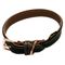 Heim Halsband gefüttert Rosé, schwarz/braun Größe 35: 24 - 31 cm Halsumfang, 20 mm breit