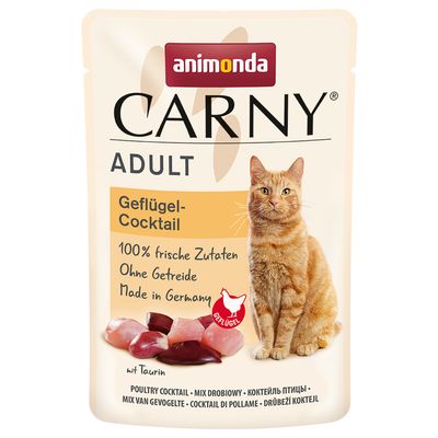 animonda Carny Pouch Saver Pack 24 x 85g Poultry Cocktail