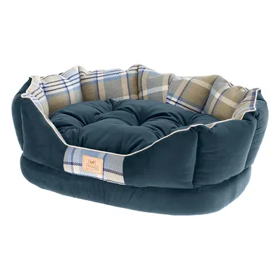 Ferplast Kuschelbett Charles, blau - Grösse 70: L 70 x B 52 x H 25 cm
